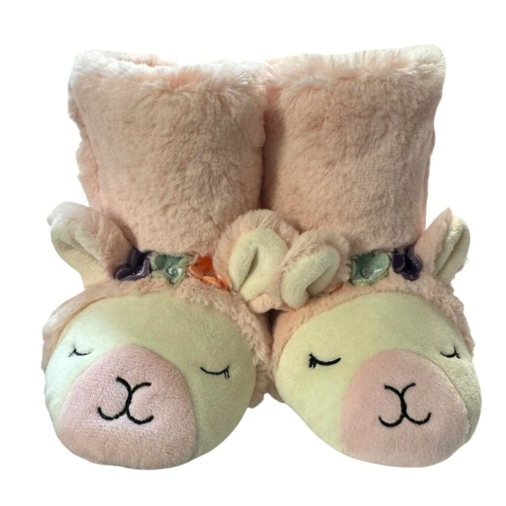 Cat & Jack‎ Kids Llama Plush Slippers Size M 7/8 NWT